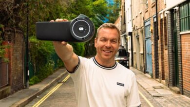 Sir Chris Hoy with Skarper's e-bike conversion unit