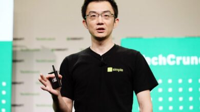 TuSimple co-founder and former CTO and CEO Xiaodi Hou at TechCrunch Disrupt in 2022.
