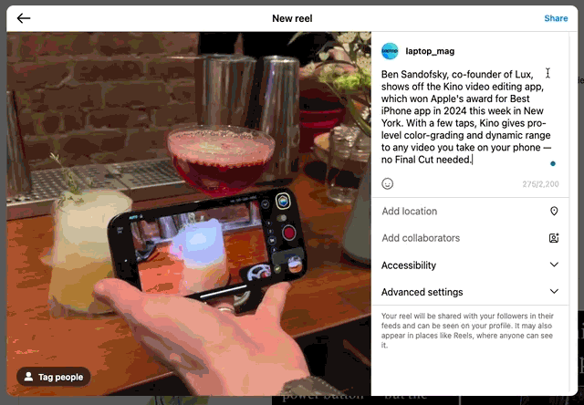 گیف اینستاگرام در حال نمایش قطعی