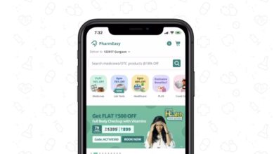 PharmEasy app on mobile phone screen