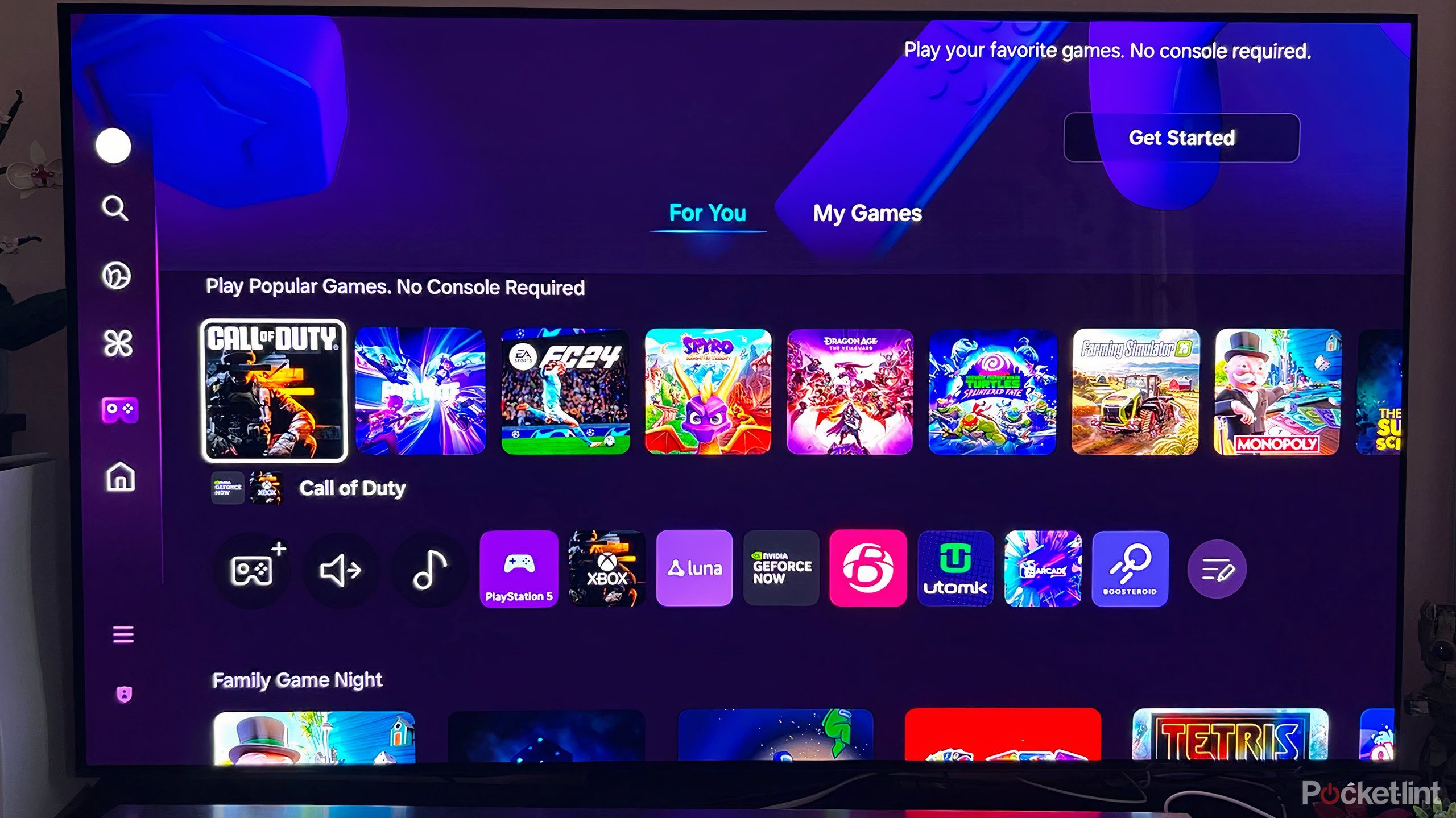 هاب بازی ایکس باکس تلویزیون OLED سامسونگ