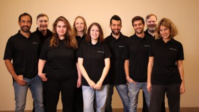 Image of Fermata's team with Valeria Kogan, the founder and CEO, in the middle.