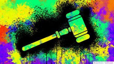 Concept illustration depicting messy litigation
