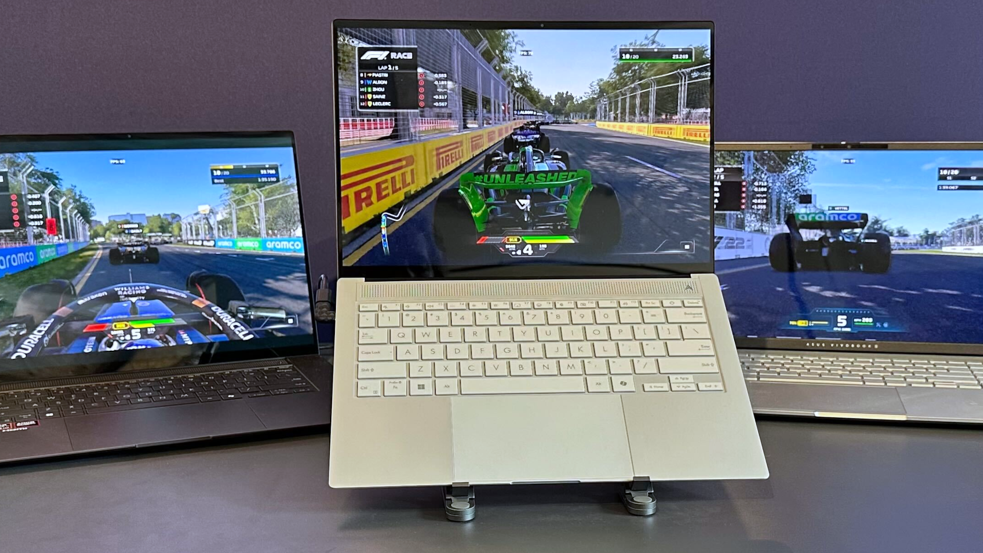 نسخه نمایشی بازی Intel Lunar Lake، نمایش F1 در لپتاپهای AMD، Intel و Qualcomm