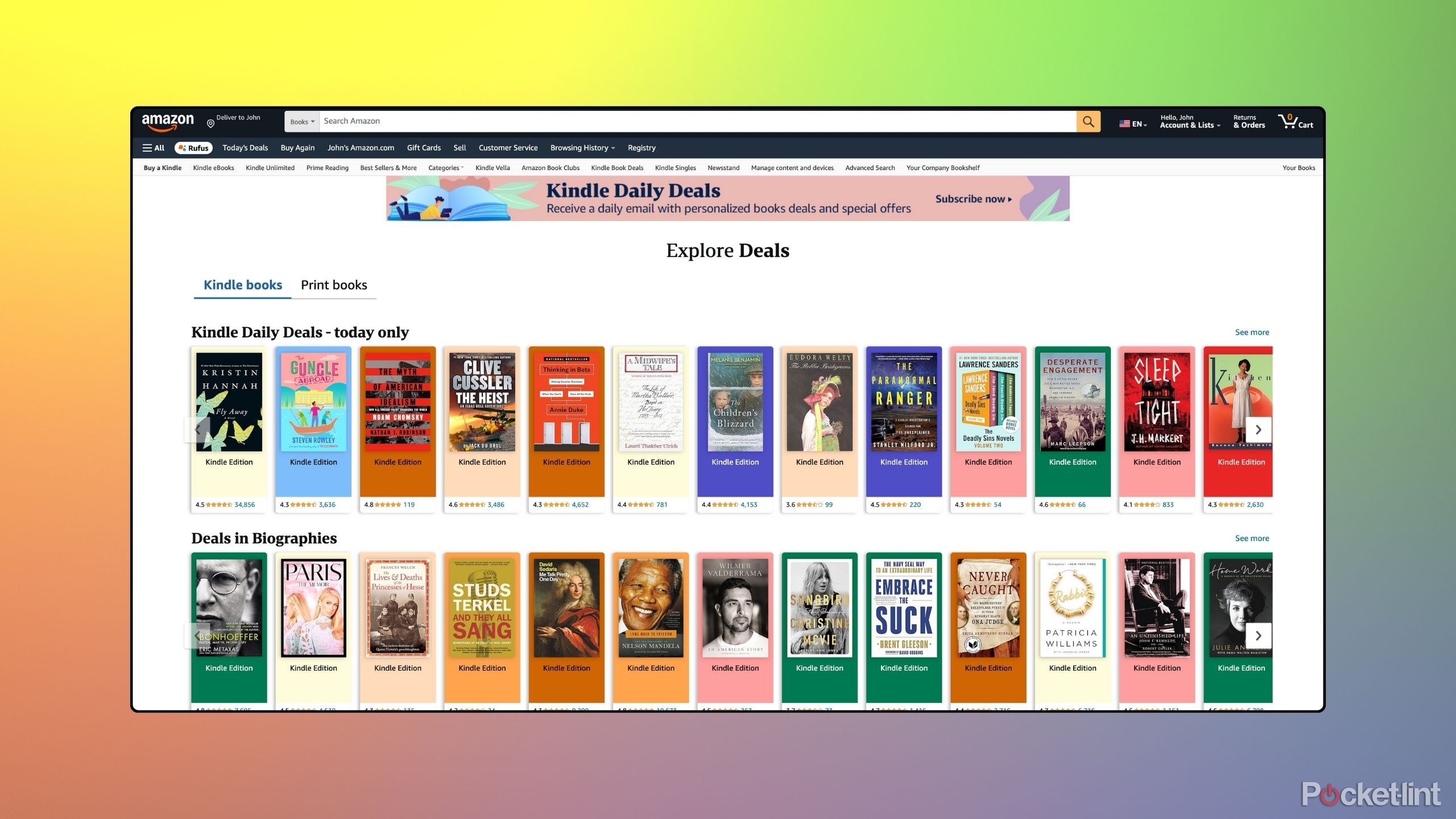 Amazon Kindle Explore Book معاملات تصاویر