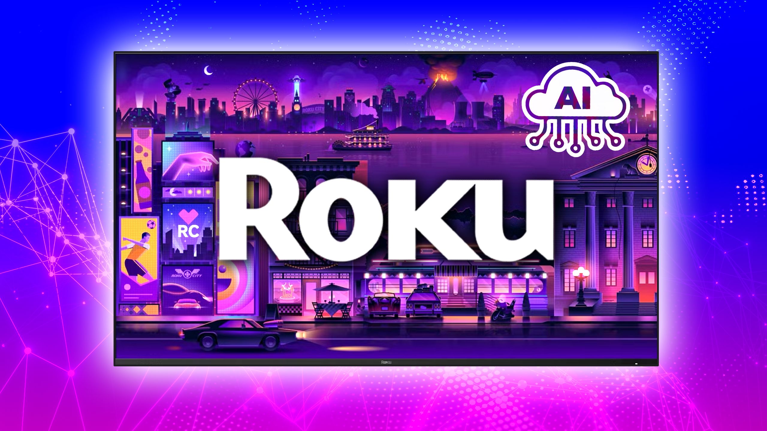 Roku در تلویزیون.