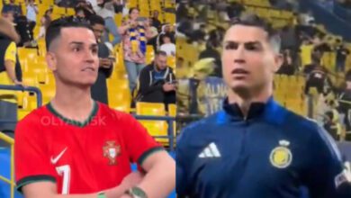 Cristiano Ronaldo در تبادل سبزیجات در طول مسابقه Warmup ، به عنوان "بسیار زشت" در تبادل سبزیجات به نظر می رسد. ویدئو | گرایش