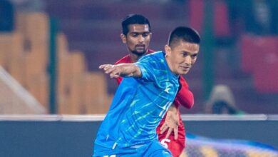 Sunil Chhetri scored a goal in his comeback game as India registered a 3-0 win.