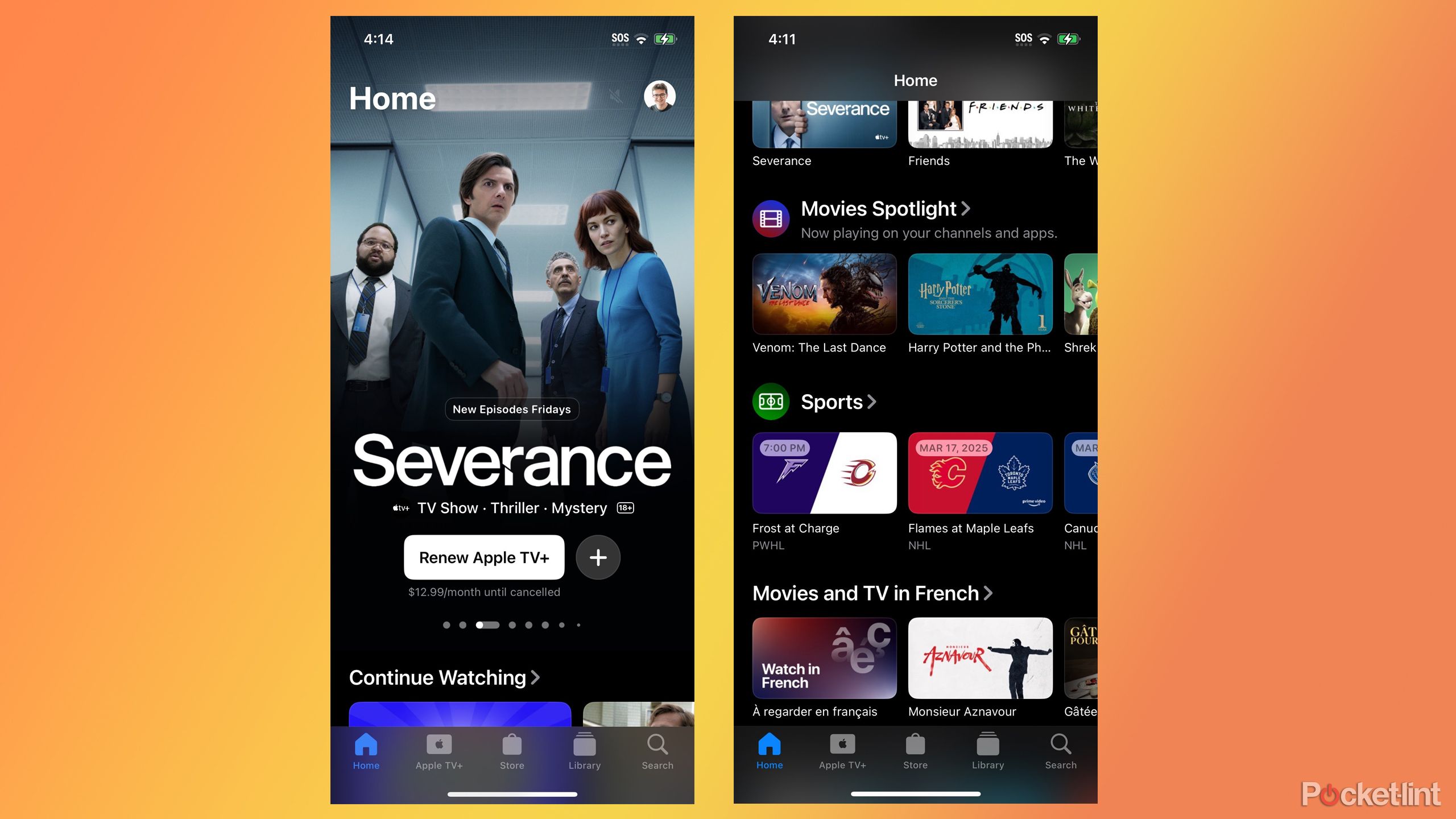 Apple TV iOS 18.4 به روزرسانی برنامه