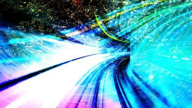 photo illustration of colorful waves