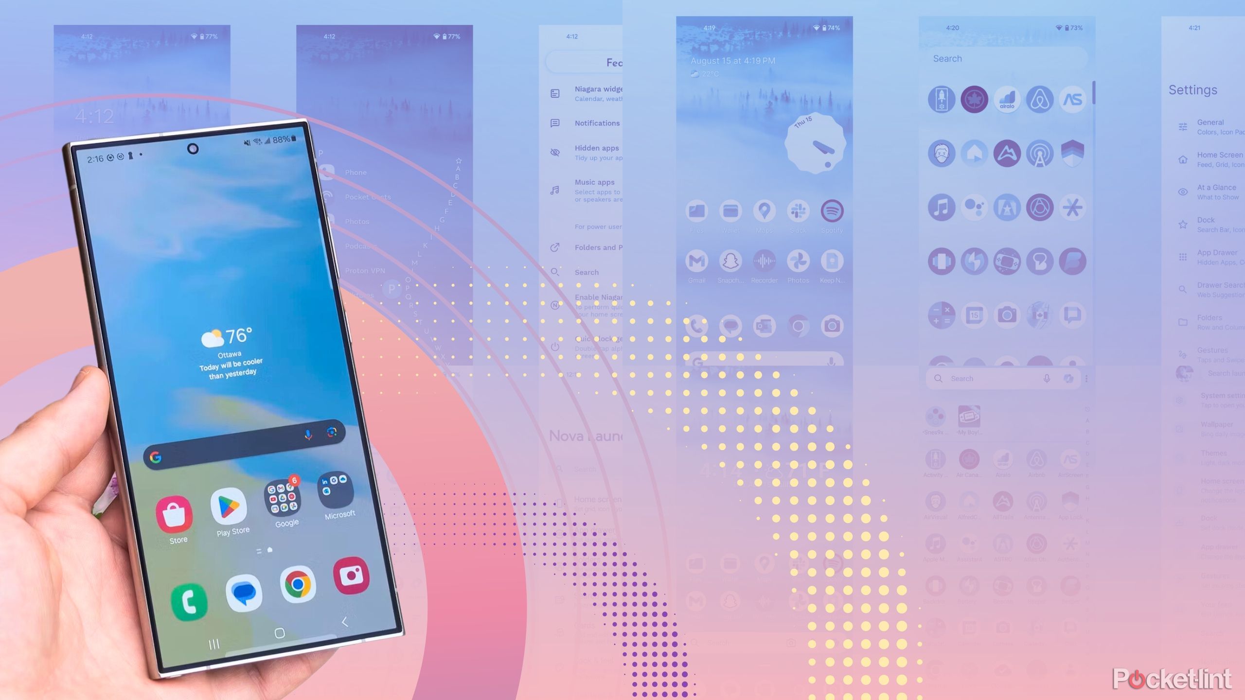 تصویر قهرمان برتر Android Launchers