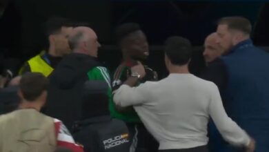 Bukayo Saka پس از ذخیره پاننکا پاننکا ، با دنی کارواجال با گردن در تونل گرم شده با دنی کارواجال گرفت: تماشا کنید | اخبار فوتبال
