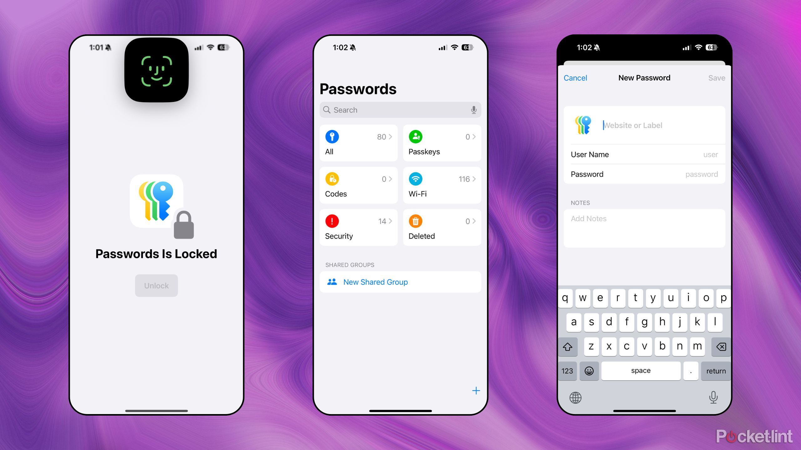 تصاویر رمزهای عبور اپل