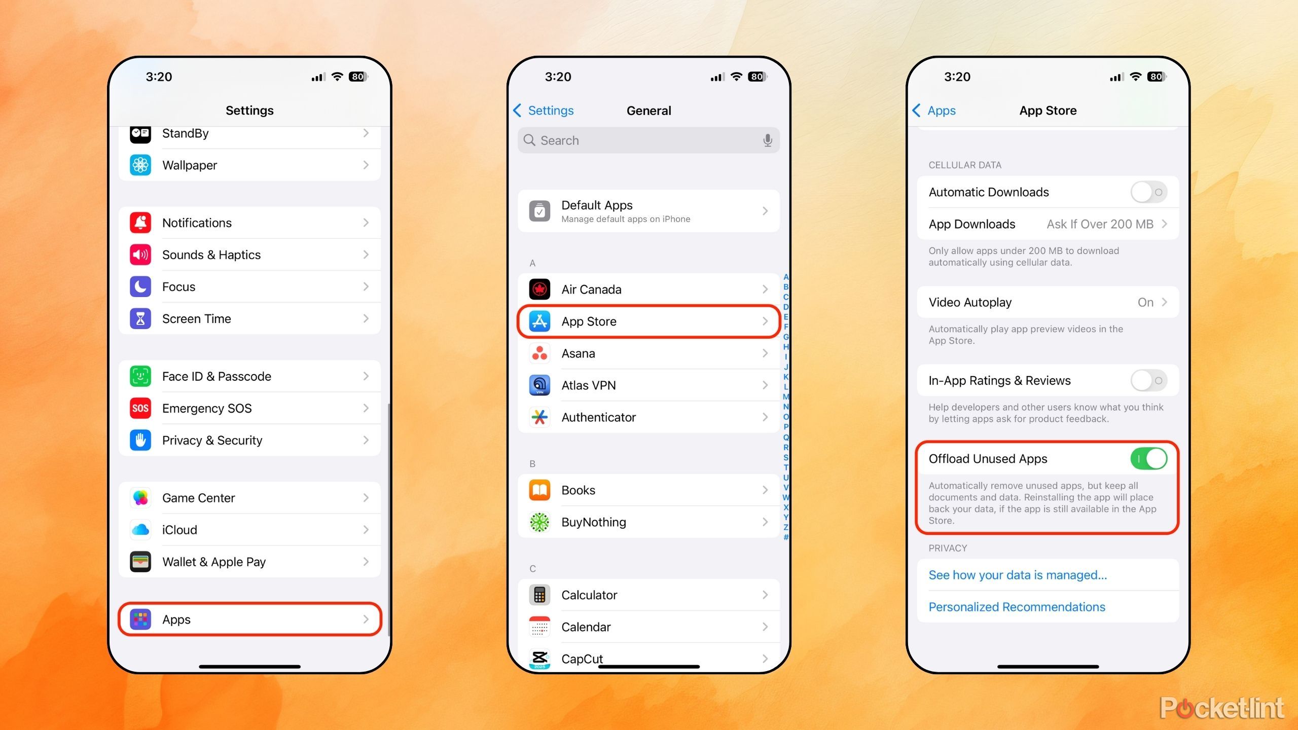 تصاویر برنامه های بلااستفاده آیفون. 