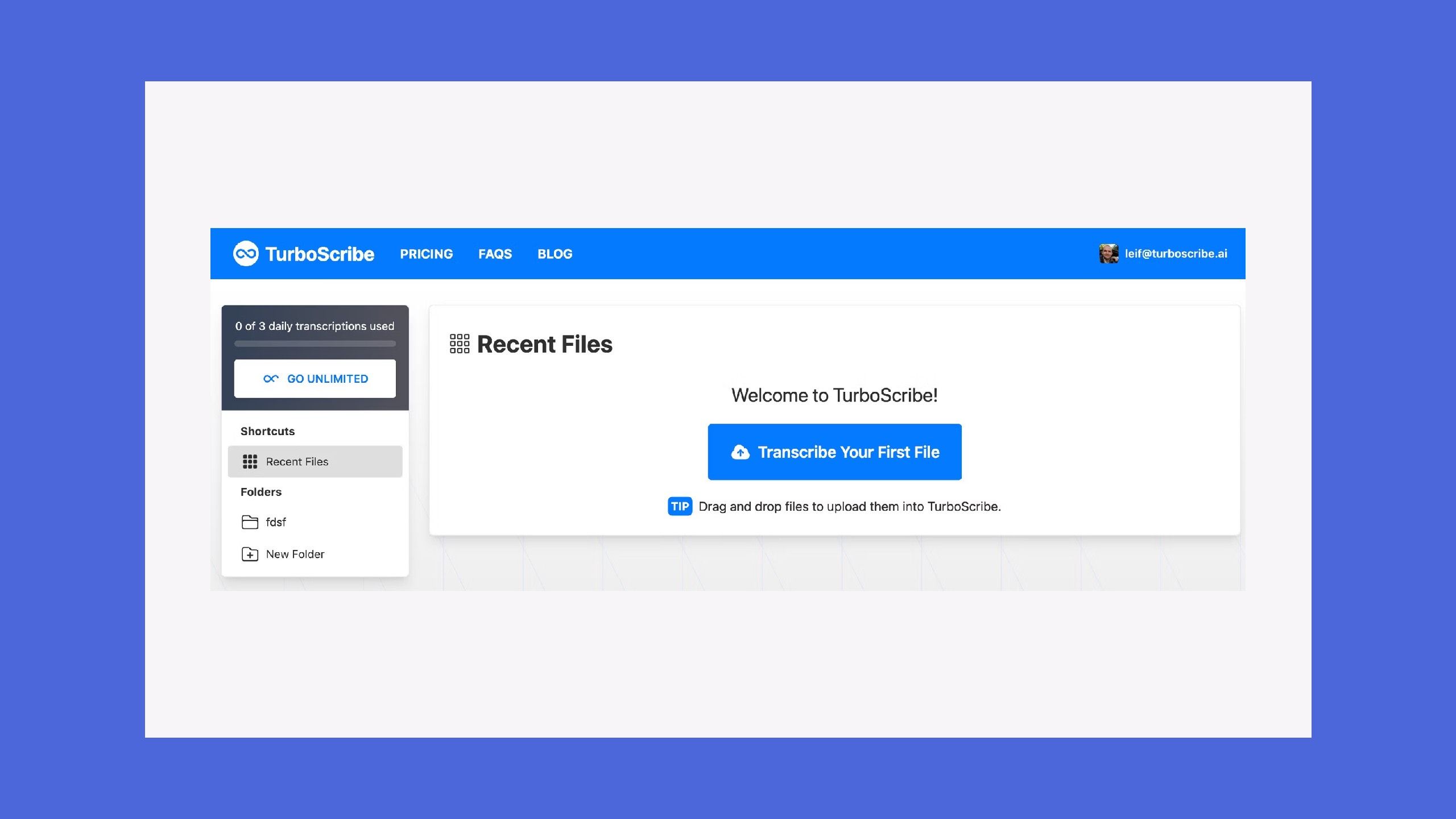 تصویر Turboscribe. 