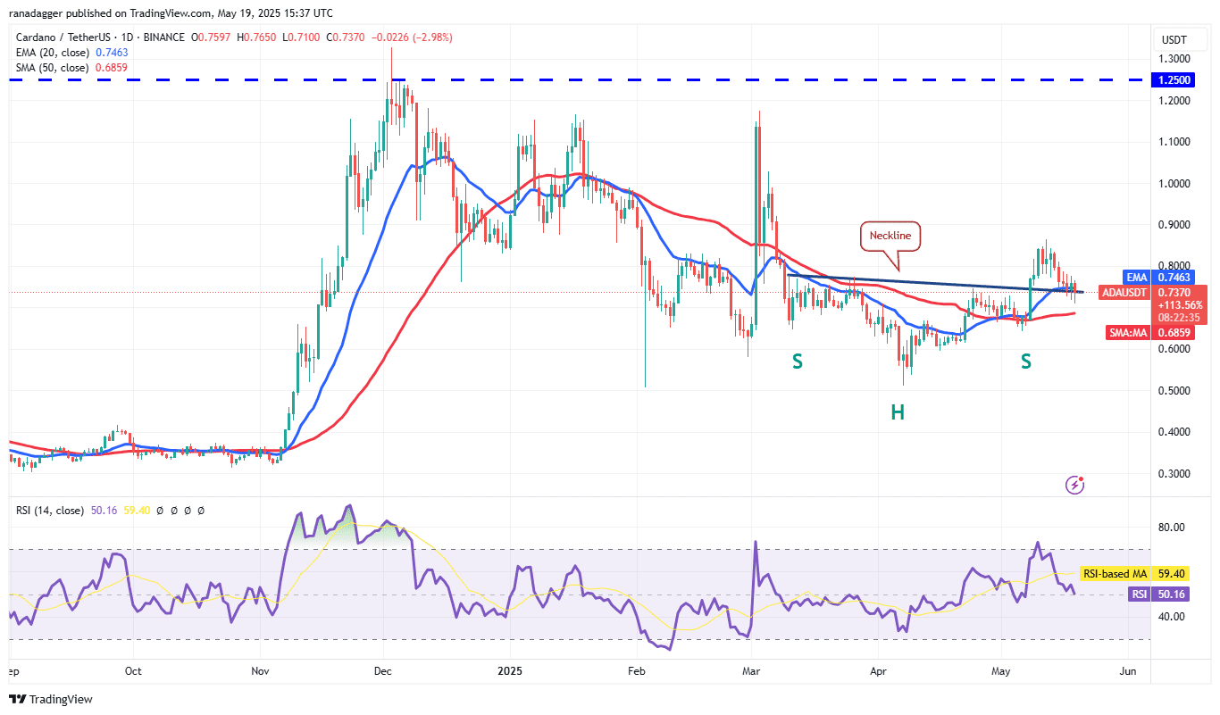 پیش بینی قیمت 5/19: SPX ، DXY ، BTC ، ETH ، XRP ، BNB ، SOL ، DOGE ، ADA ، SUI