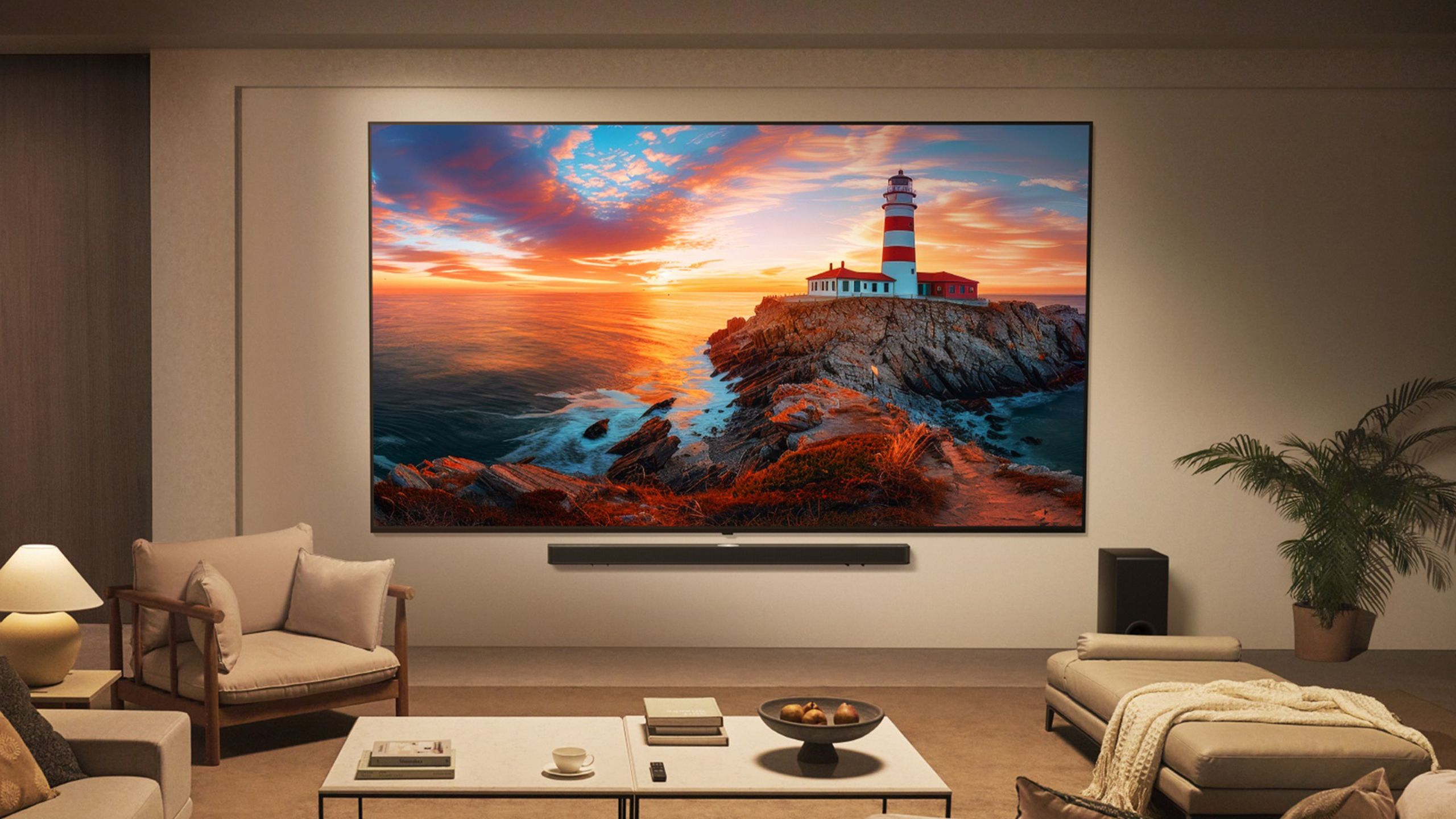 LG جدید 2025 QNED EVO Premium TV LCD.