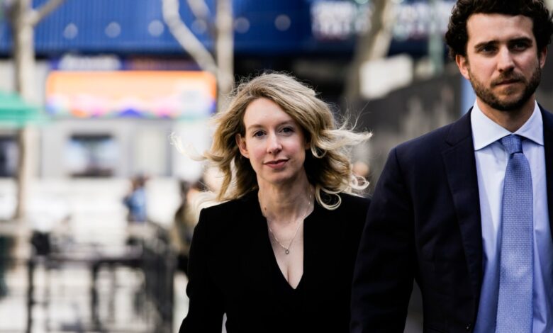 Former Theranos CEO Elizabeth Holmes alongside her boyfriend Billy Evans