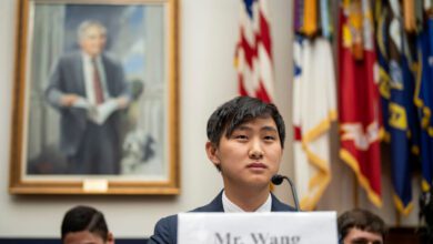CEO of Scale A.I. Alexandr Wang testifies during a House Armed Services Subcommittee on Cyber, Information Technologies and Innovation hearing about artificial intelligence on Capitol Hill July 18, 2023 in Washington, DC.