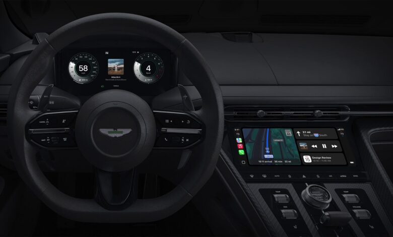 آینده CarPlay در اینجا است ، اگر شما یک استون مارتین جدید را رانندگی می کنید