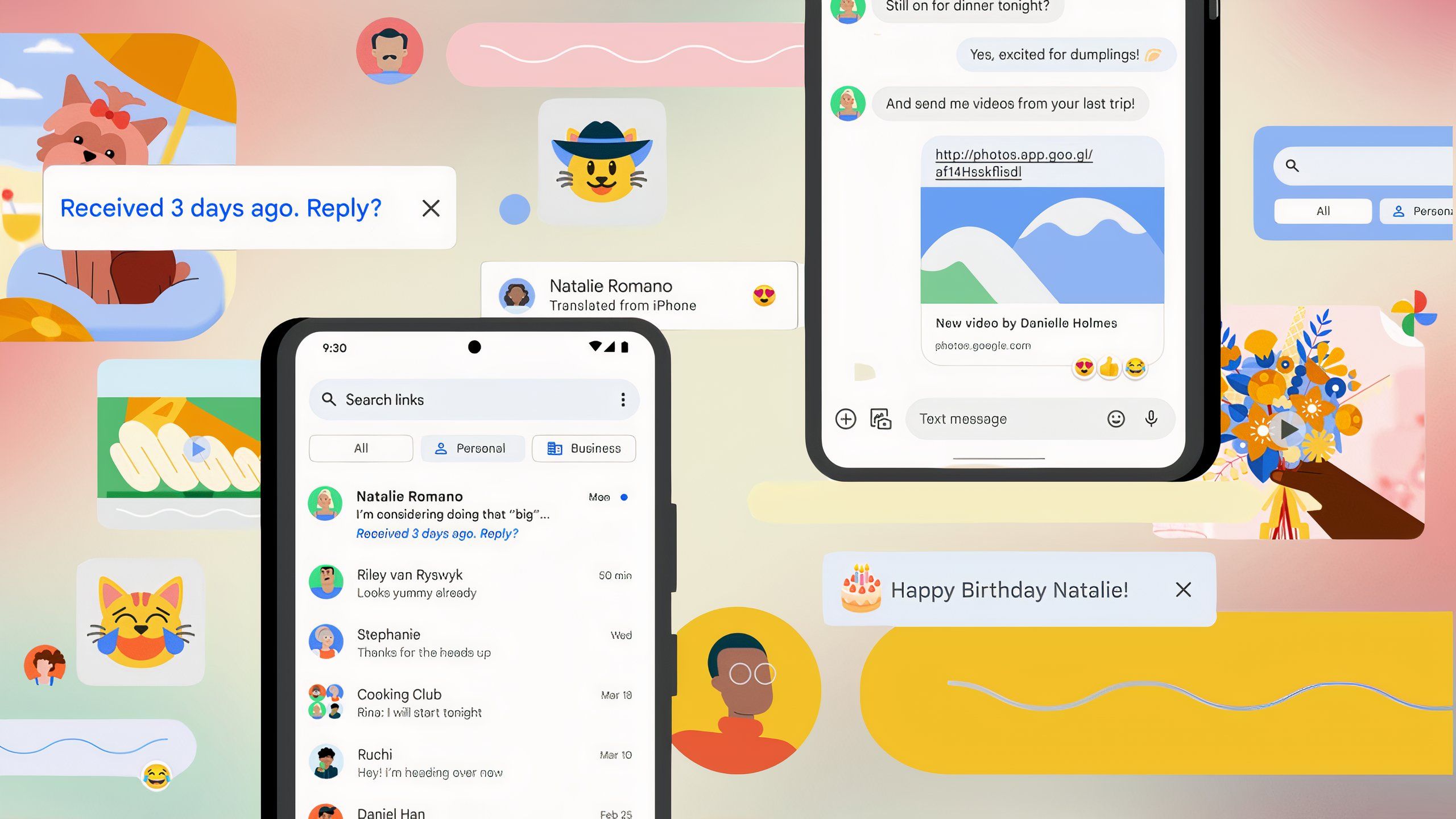 پیام تبلیغاتی پیام های Google