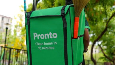 Pronto branded pack of cleaning supplies