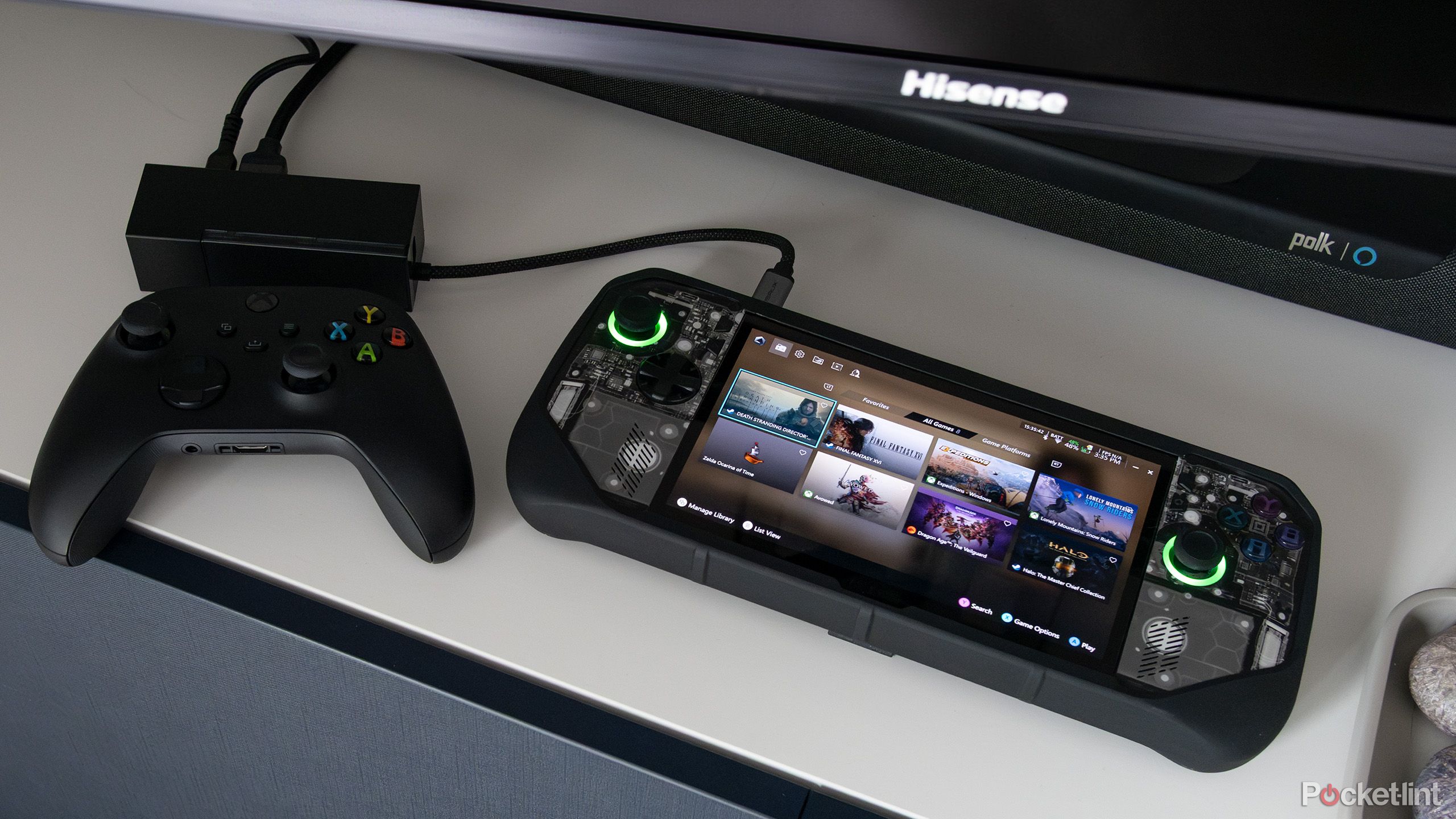 Rog Ally X به تلویزیون متصل شد