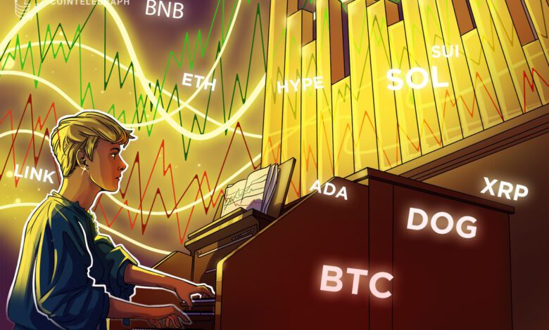 پیش بینی قیمت برای BTC ، ETH ، XRP ، BNB ، SOL ، DOGE ، ADA ، SUI ، HYPE ، LINK