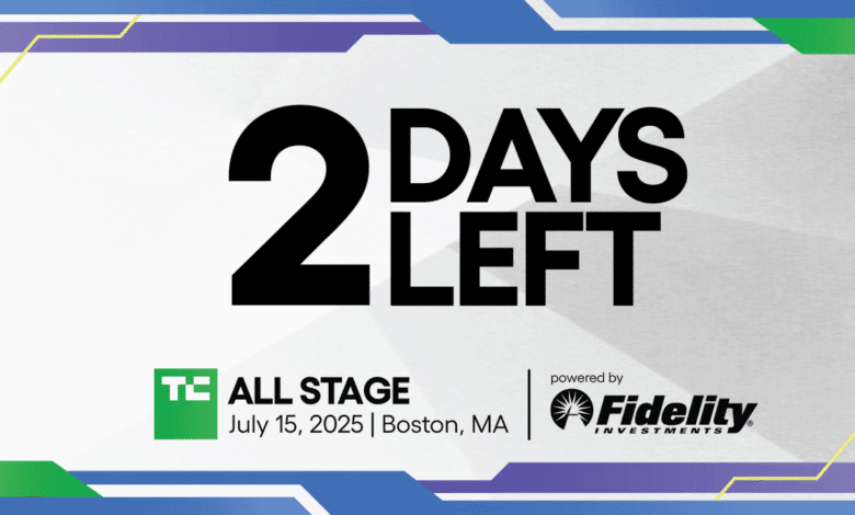 TechCrunch All Stage 2 days left