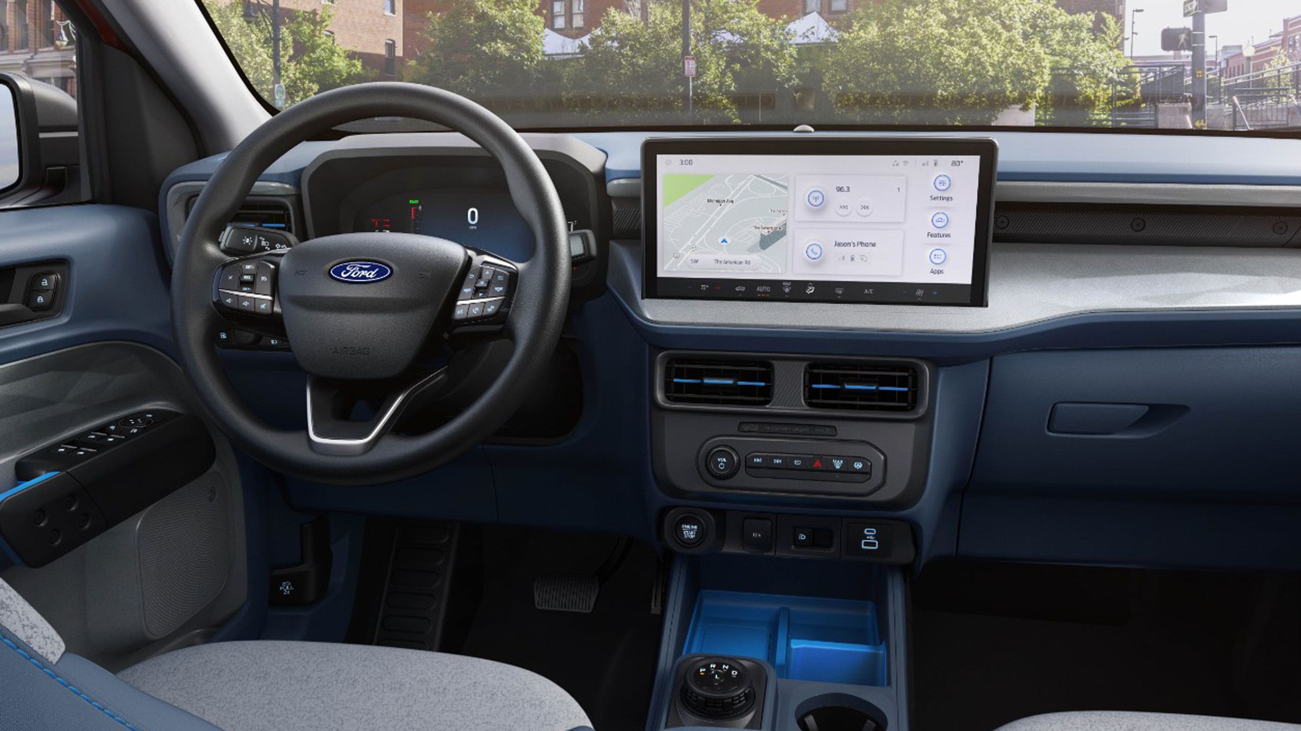 2025 Ford Maverick XLT داخلی با صفحه بزرگ