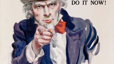 NAVY! Uncle Sam Is calling YOU! American WWI Recruiting Poster