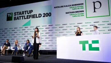 TechCrunch Disrupt startup Battlefield presentation