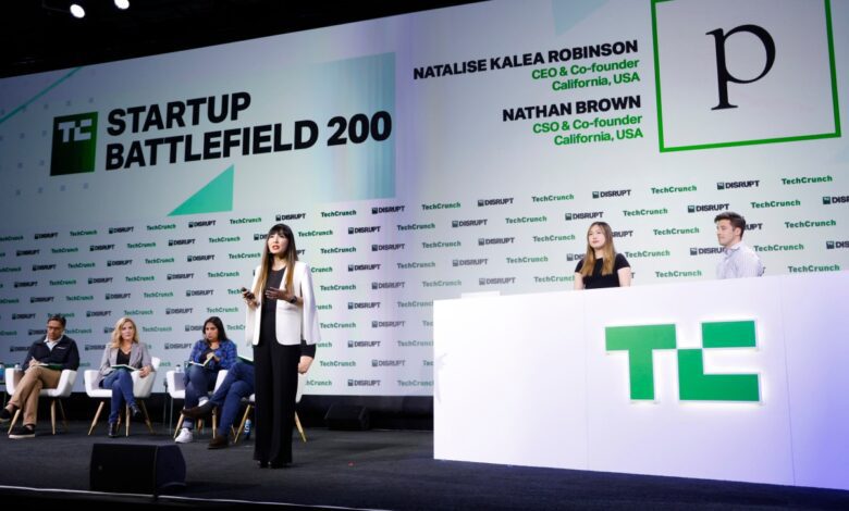 TechCrunch Disrupt startup Battlefield presentation