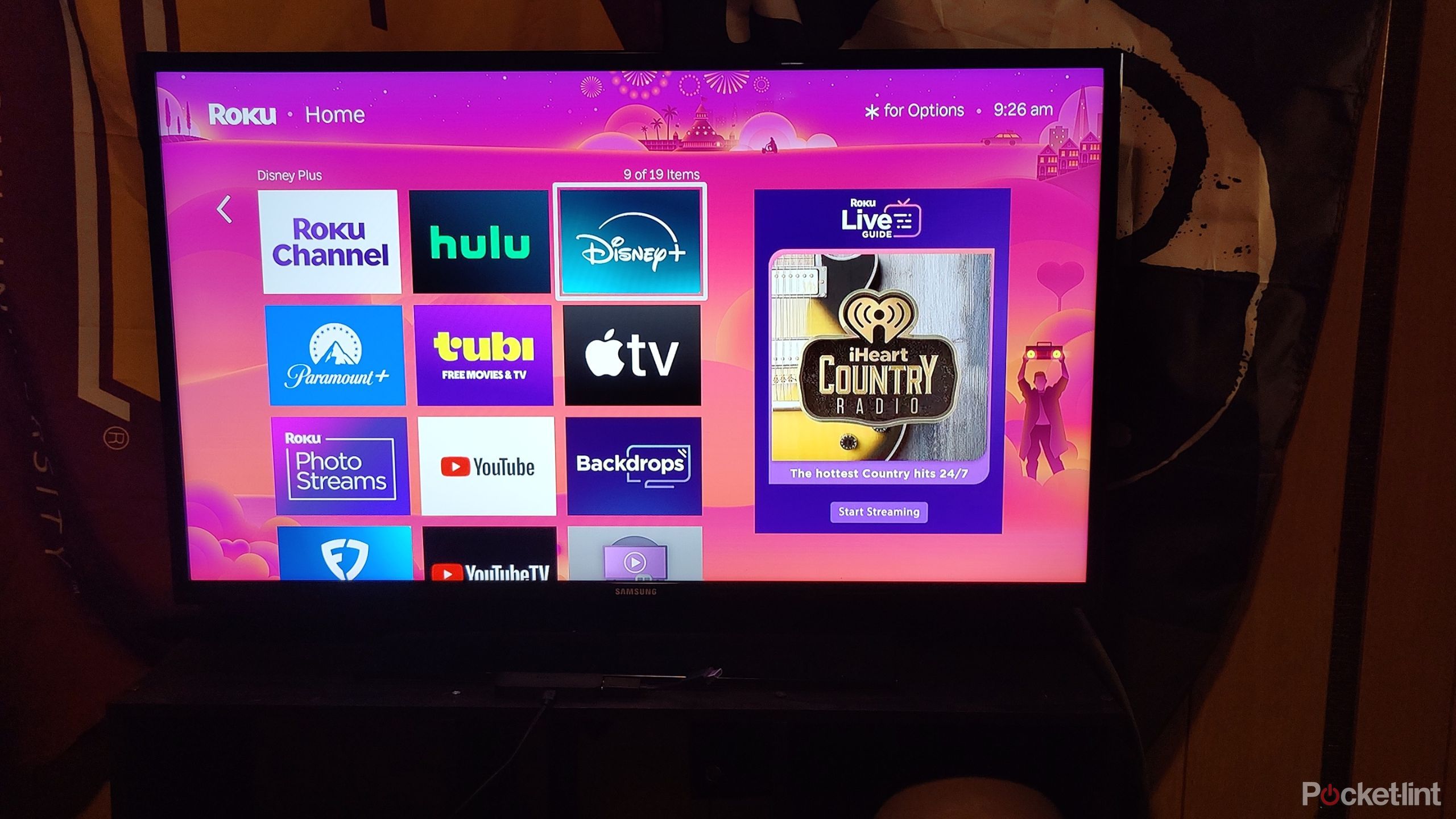 UI تلویزیون Roku