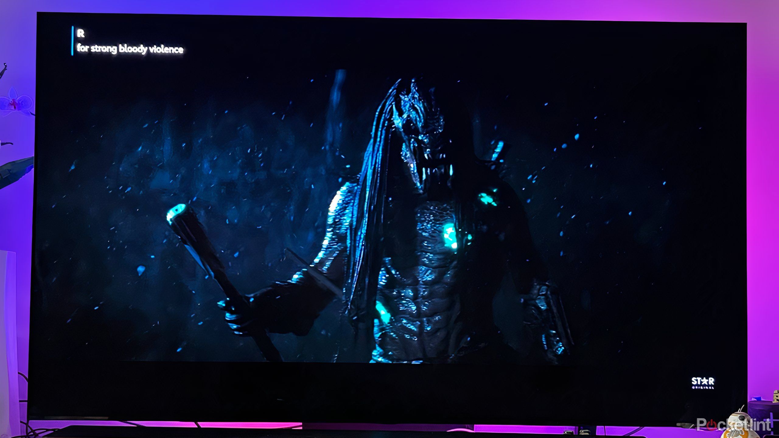 تصویر طعمه فیلم در تلویزیون OLED