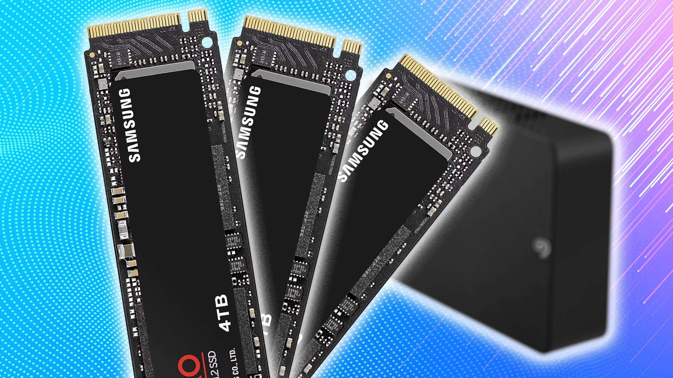 SSD های سامسونگ روی یک HDD Seagate پوشانده شده اند.