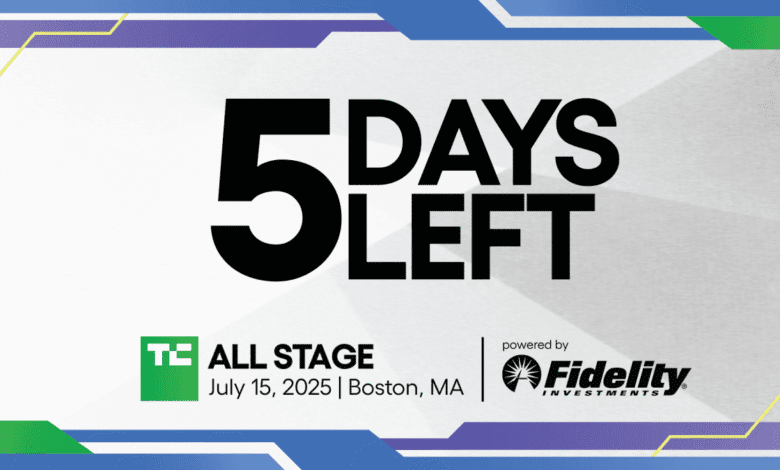 TechCrunch All Stage 5 days left
