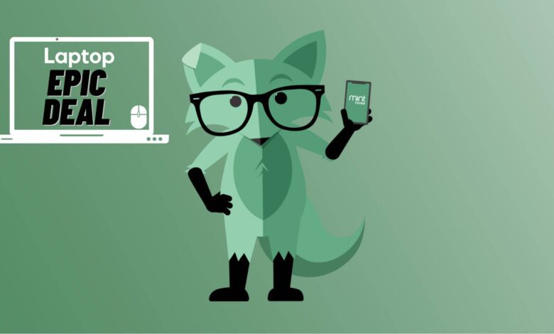 Mint Mobile fox mascot with green gradient background