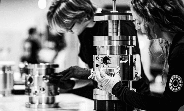 Engineers assemble a prototype at Avalanche Fusion.