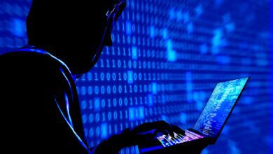 silhouette adult man hacker