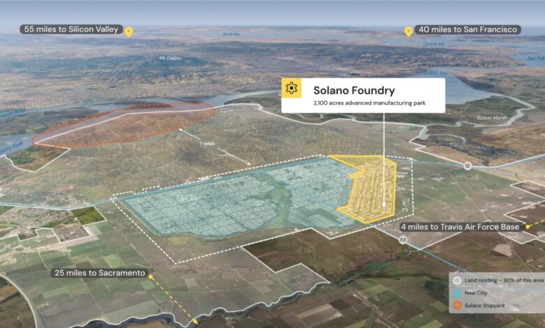 Solano Foundry manufacturing park, California Forever