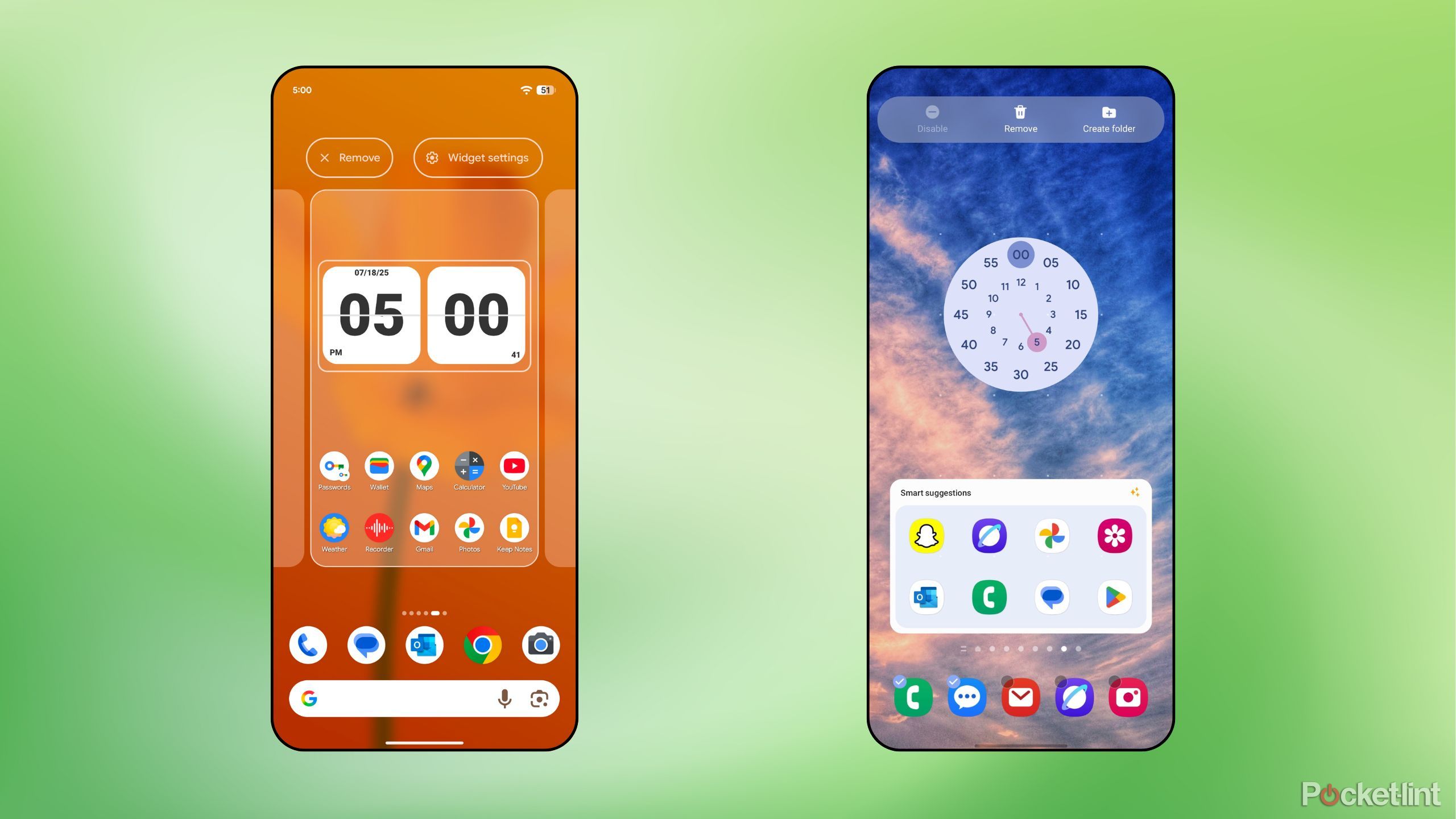 مدیریت صفحه اصلی اندرویدی