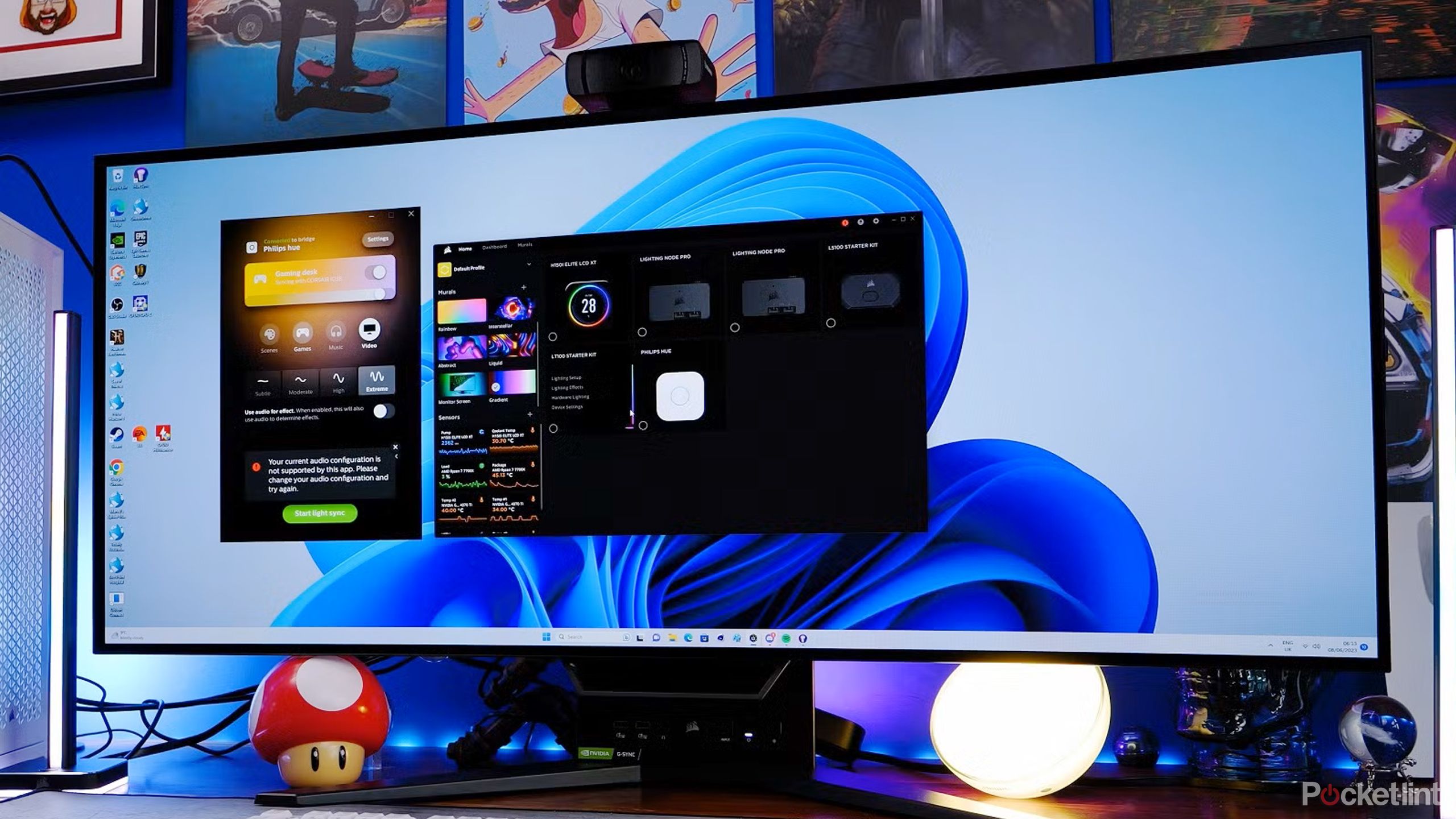 مانیتور Ultrawide Corsair.