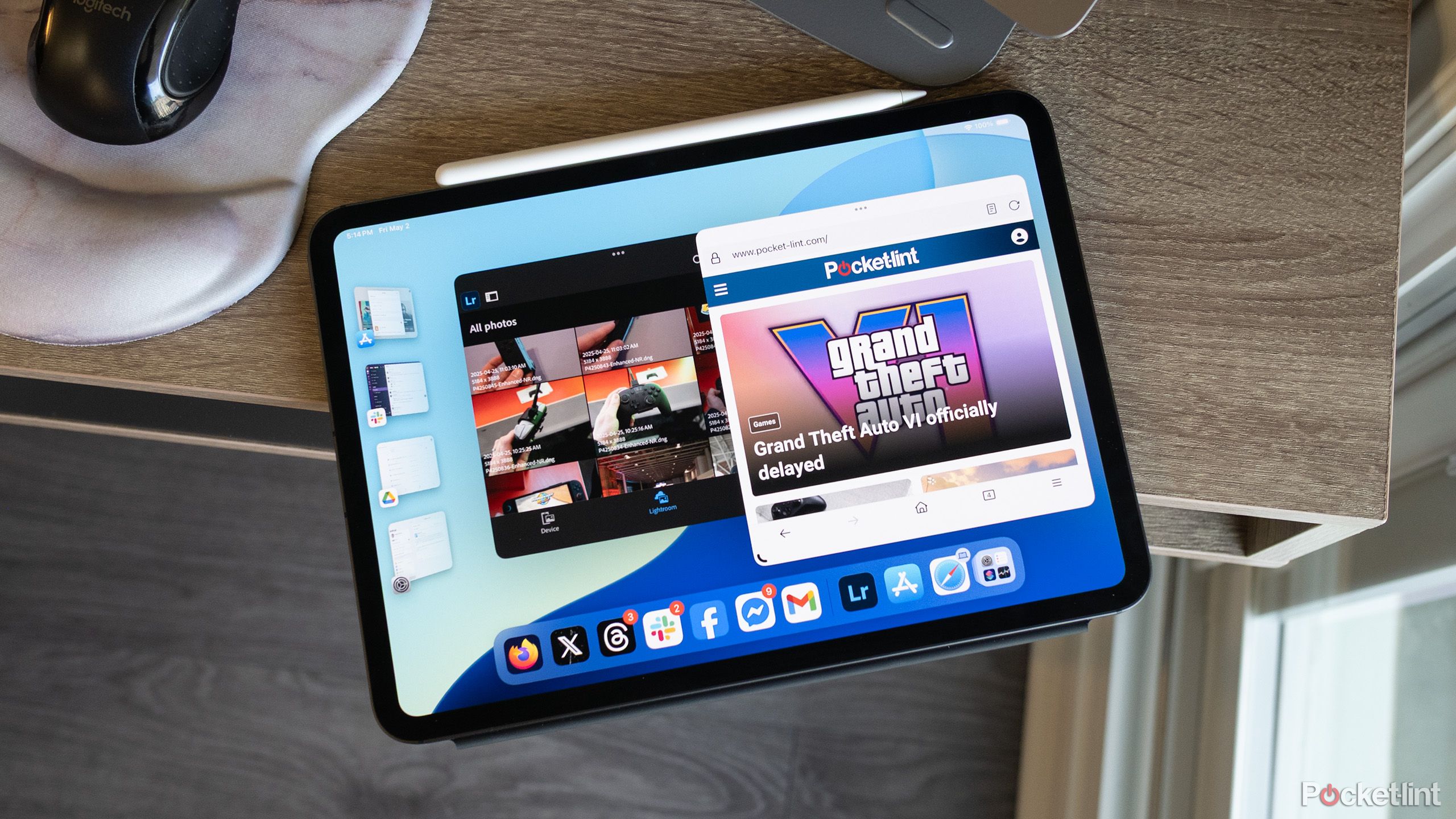 مدیر صحنه در یک iPad Pro.