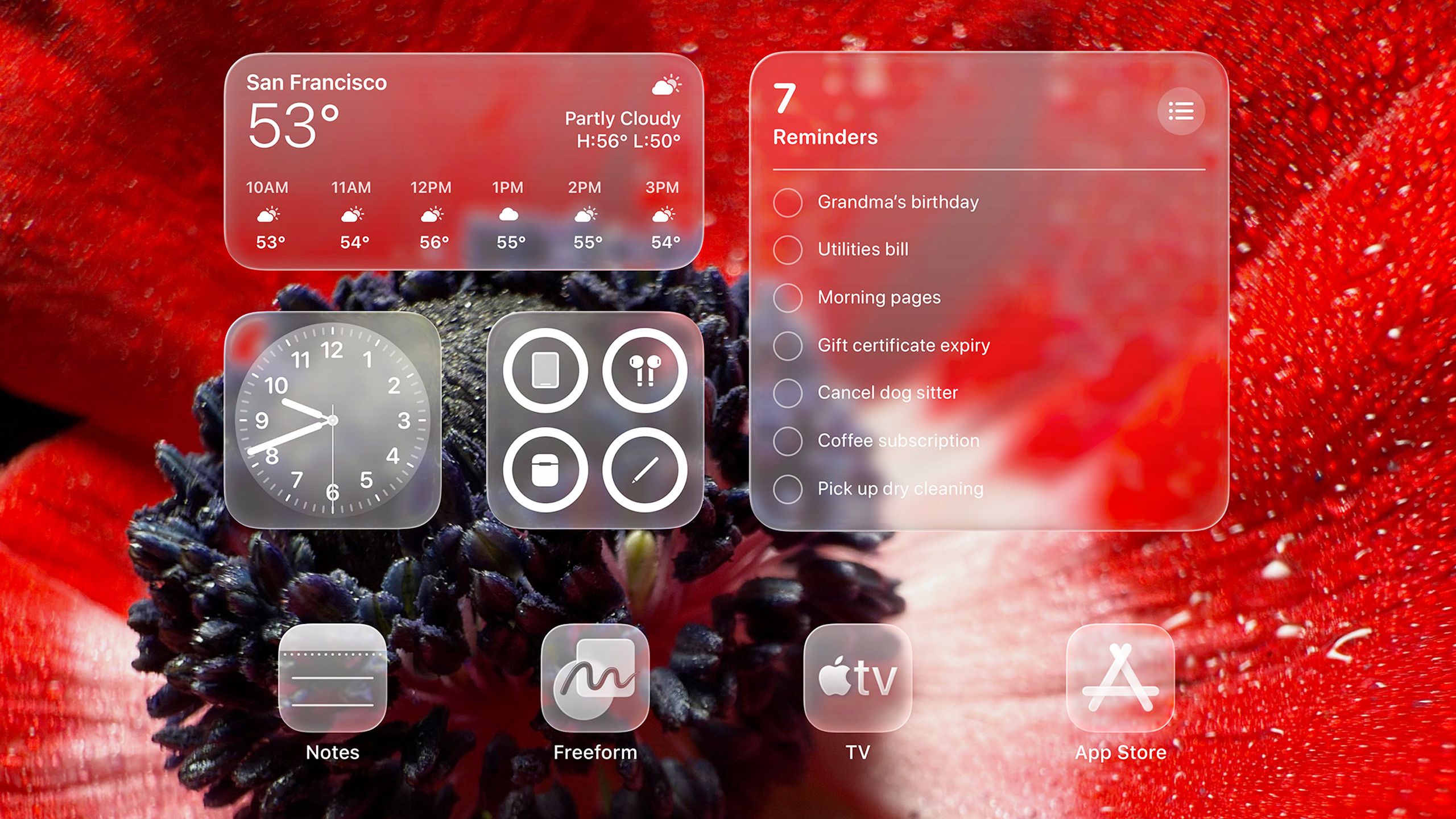 زیبایی شناسی شیشه مایع اپل در iPados 26.