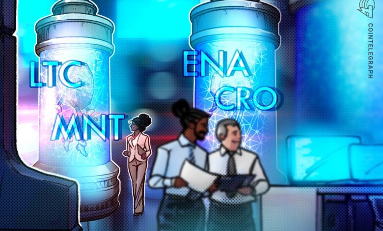 بیت کوین سقوط می کند ، اما LTC ، CRO ، ENA و MNT در نمودارها قوی هستند