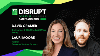 TechCrunch Disrupt 2025 Lauri Moore and David Cramer
