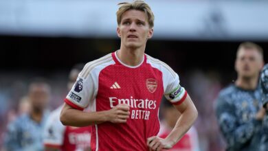 آرسنال با مصدومیت کاپیتان مارتین اودگارد پیش از درگیری منچسترسیتی روبرو شد