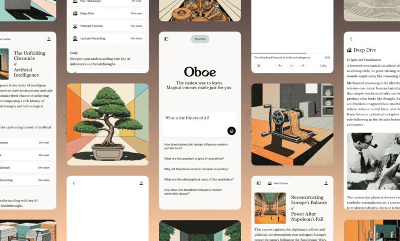 screenshot of Oboe app