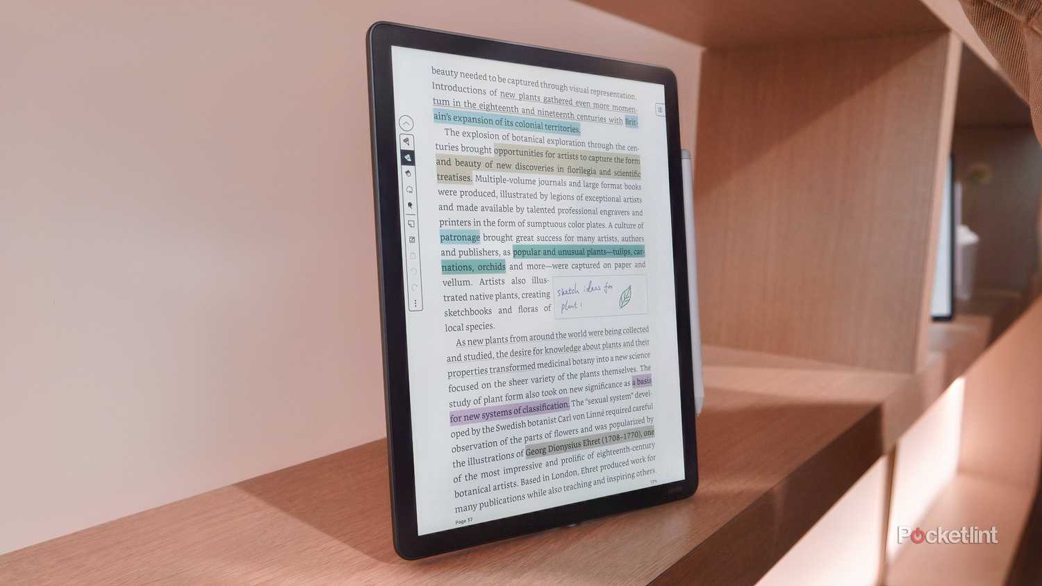 حاشیه نویسی یک سند در Kindle Scribe Colorsoft.